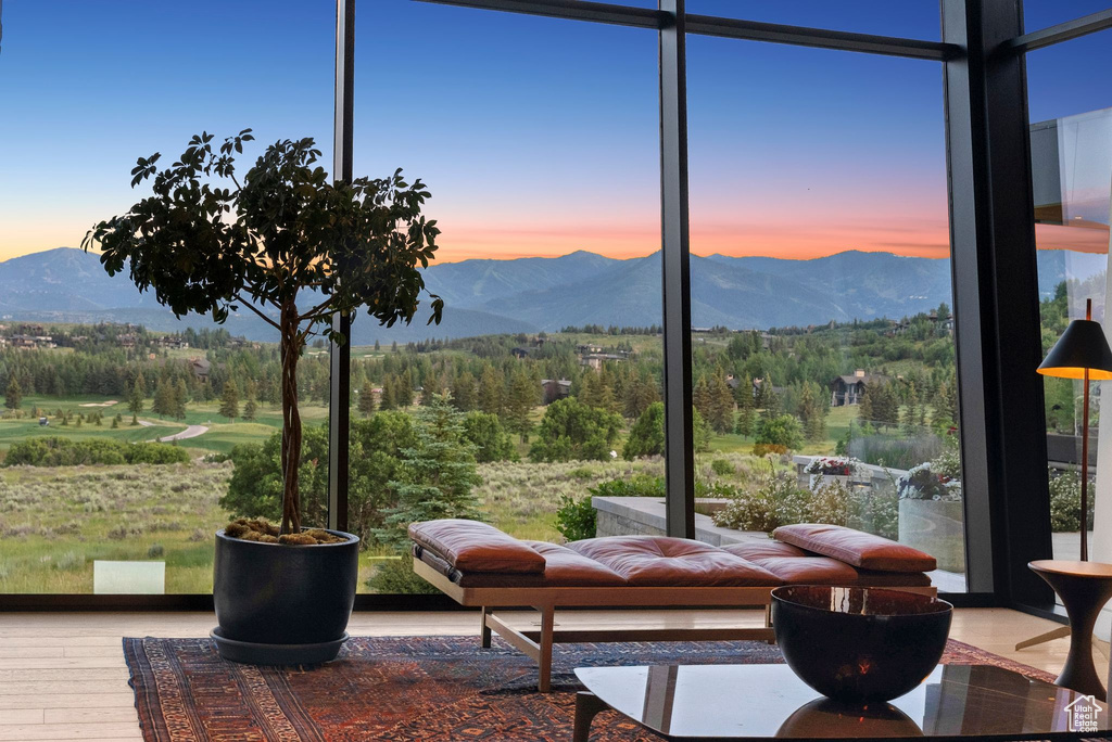 View of mountain background