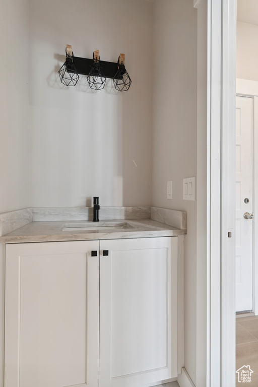 Detailed view of a sink