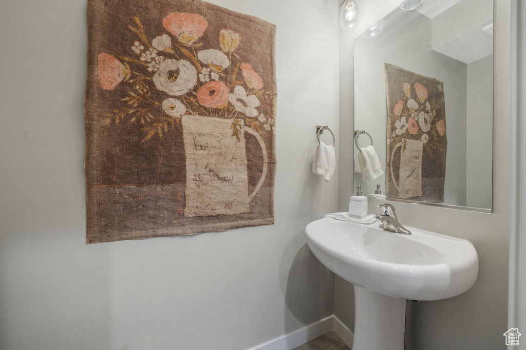 Bathroom with baseboards