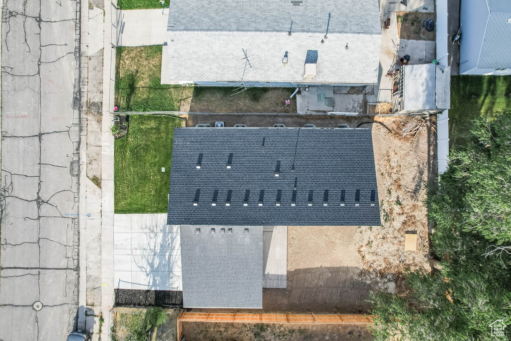 View from above of property