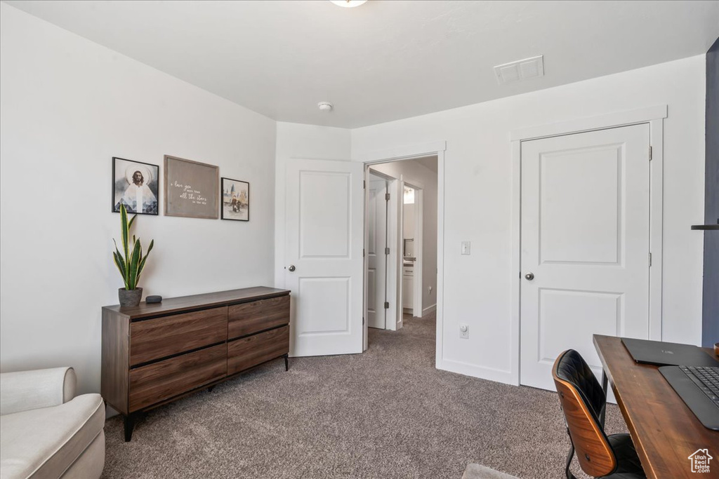 View of carpeted office