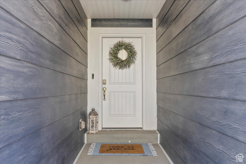Doorway to property