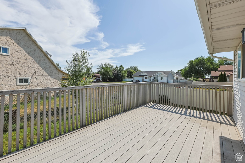 Deck featuring a residential view