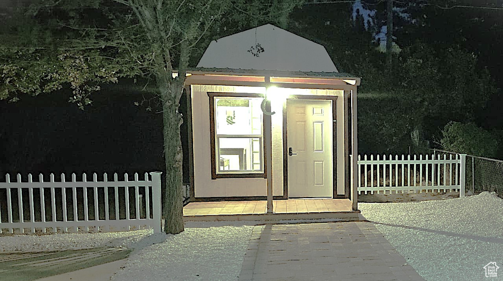 View of outdoor structure
