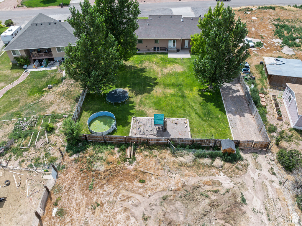 View from above of property