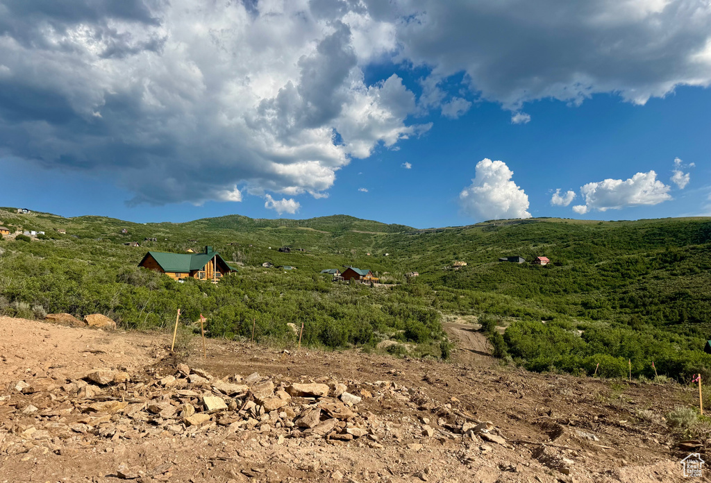 View of mountain background