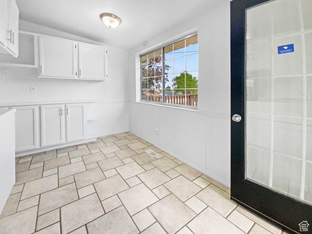 View of unfurnished dining area