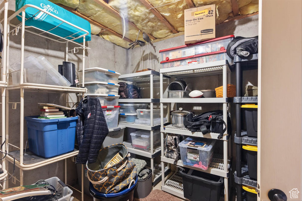 View of storage room