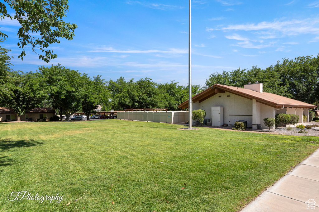 View of yard