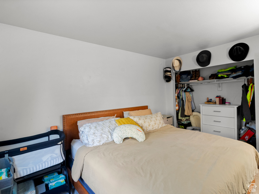 Bedroom with a closet
