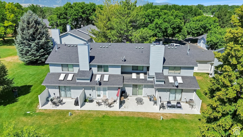 View from above of property