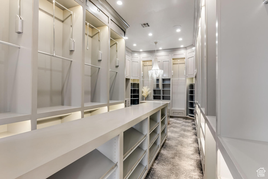 View of spacious closet