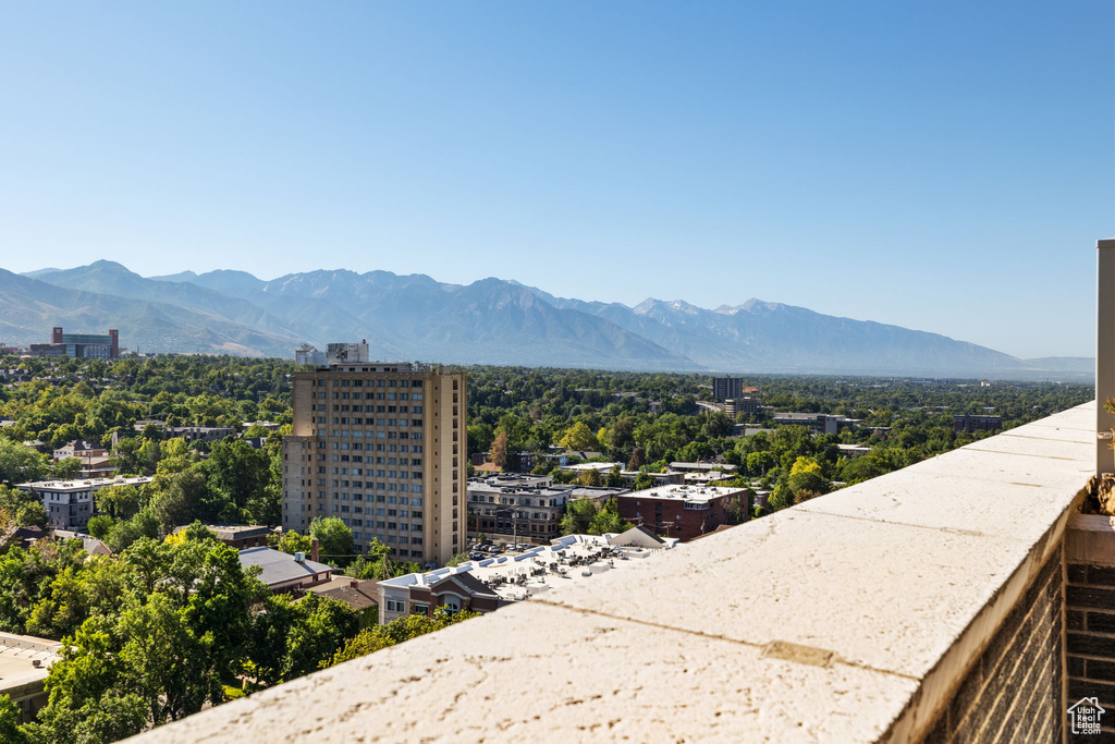 Mountain view with nearby urban area