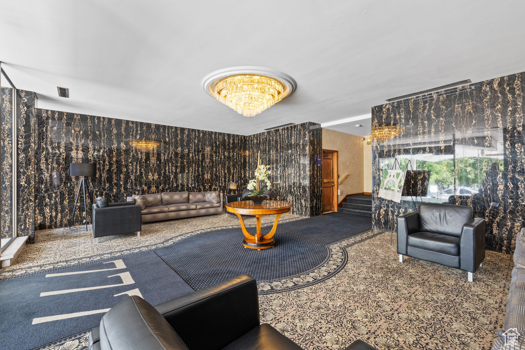 Lobby featuring stairs