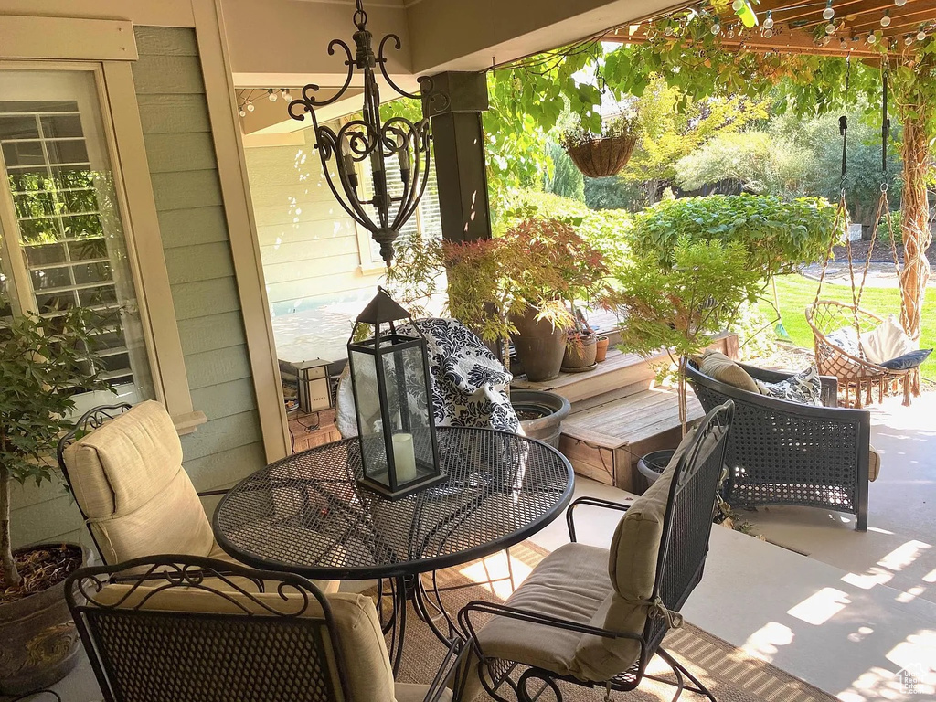 View of patio / terrace with outdoor dining area