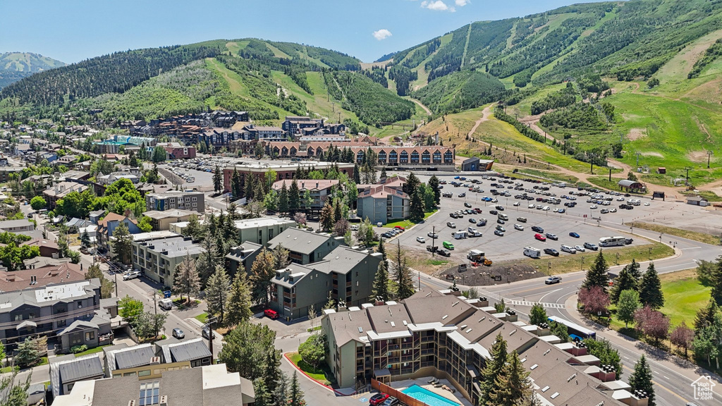 Aerial view of property\\\'s location with mountains