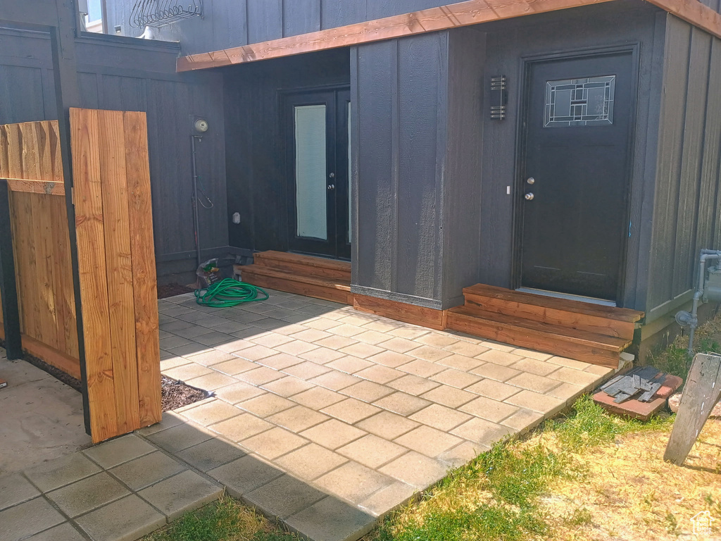 Doorway to property