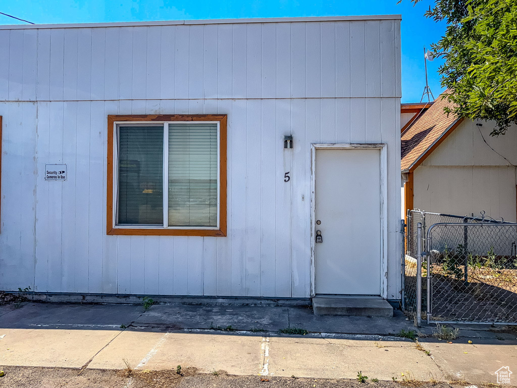 Doorway to property