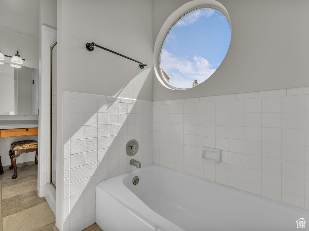 Bathroom with a bath