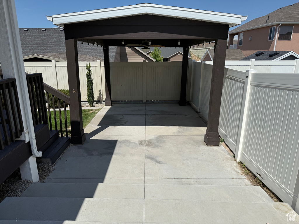 View of patio