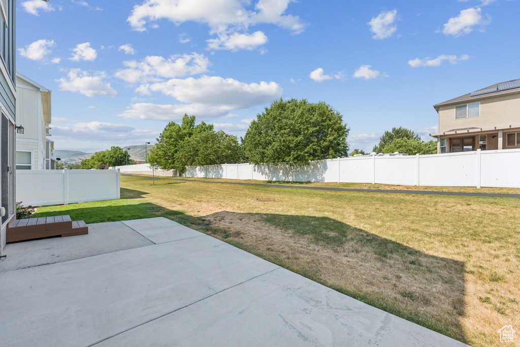 View of yard featuring a patio area