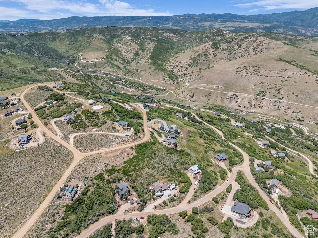 Aerial overview of property\'s location with rural landscape