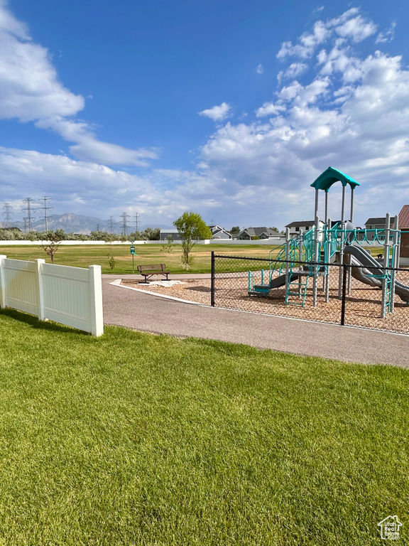 View of community jungle gym
