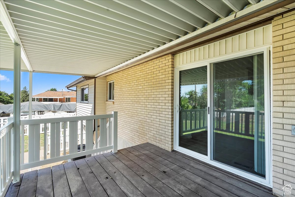 View of wooden terrace