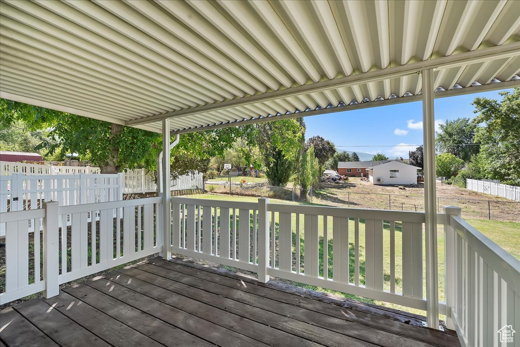 View of deck