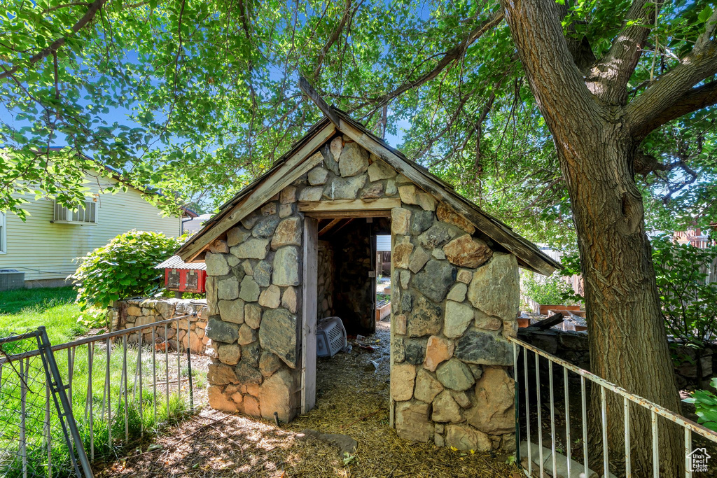 View of outdoor structure