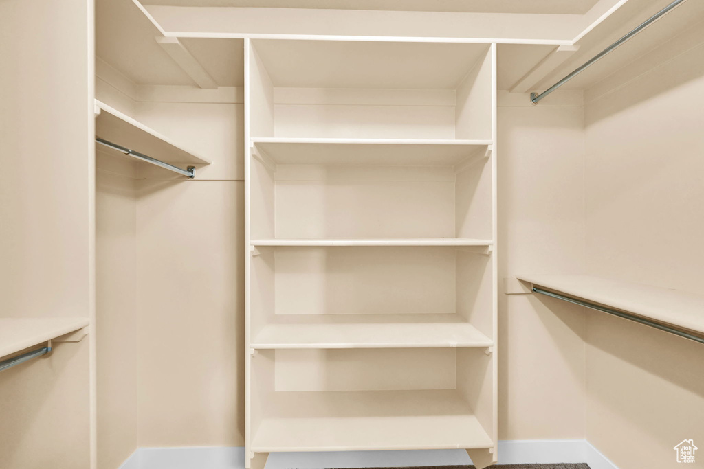 View of spacious closet