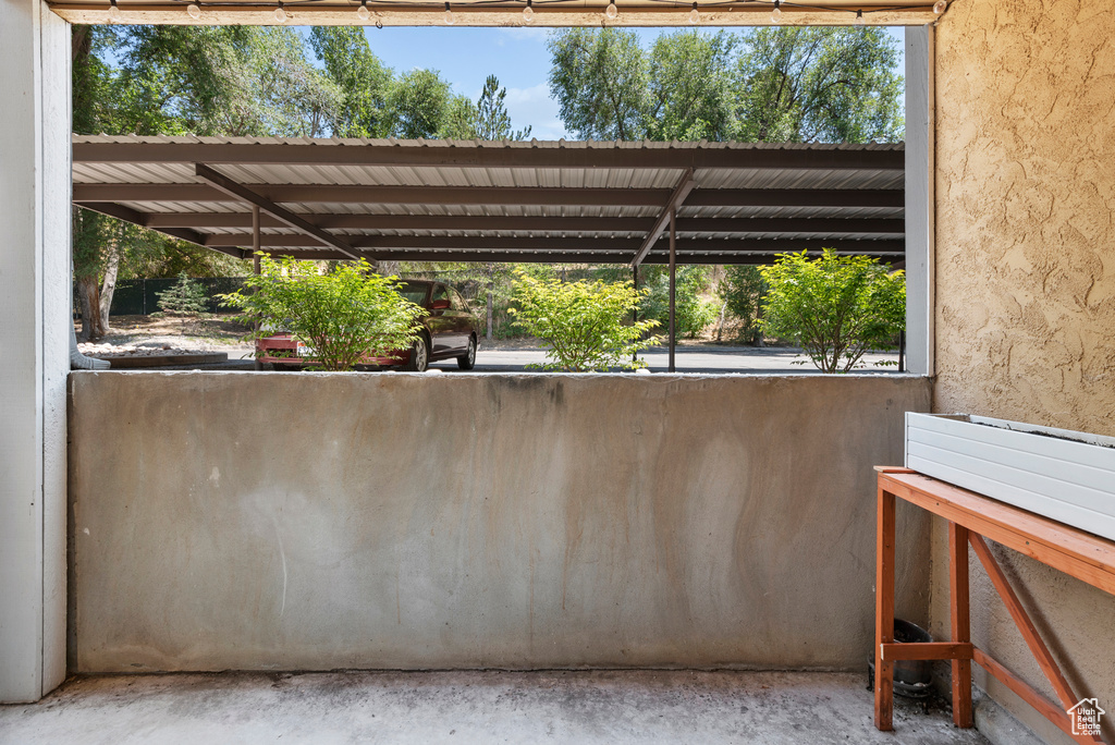 View of patio