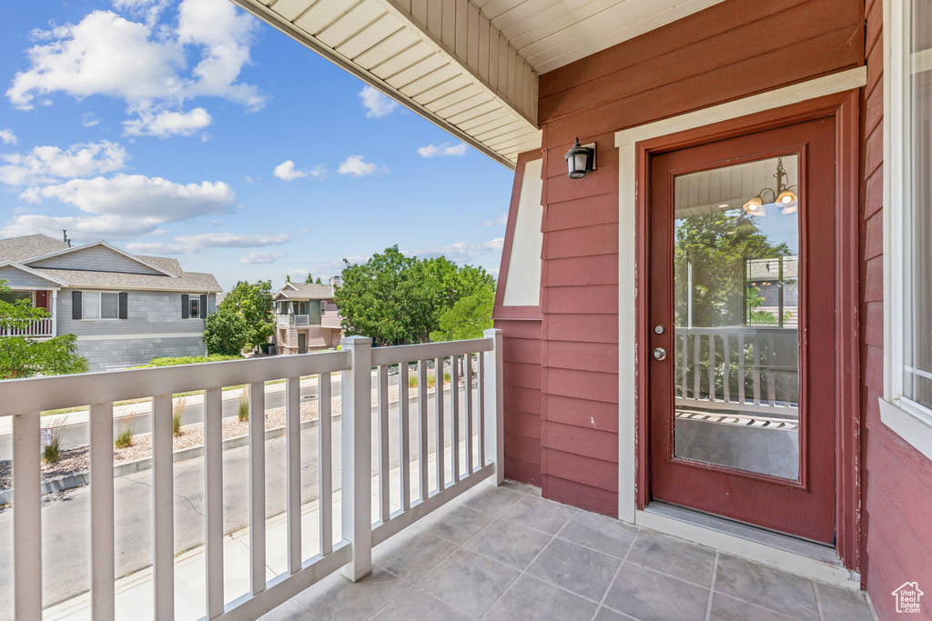 Balcony with a residential view