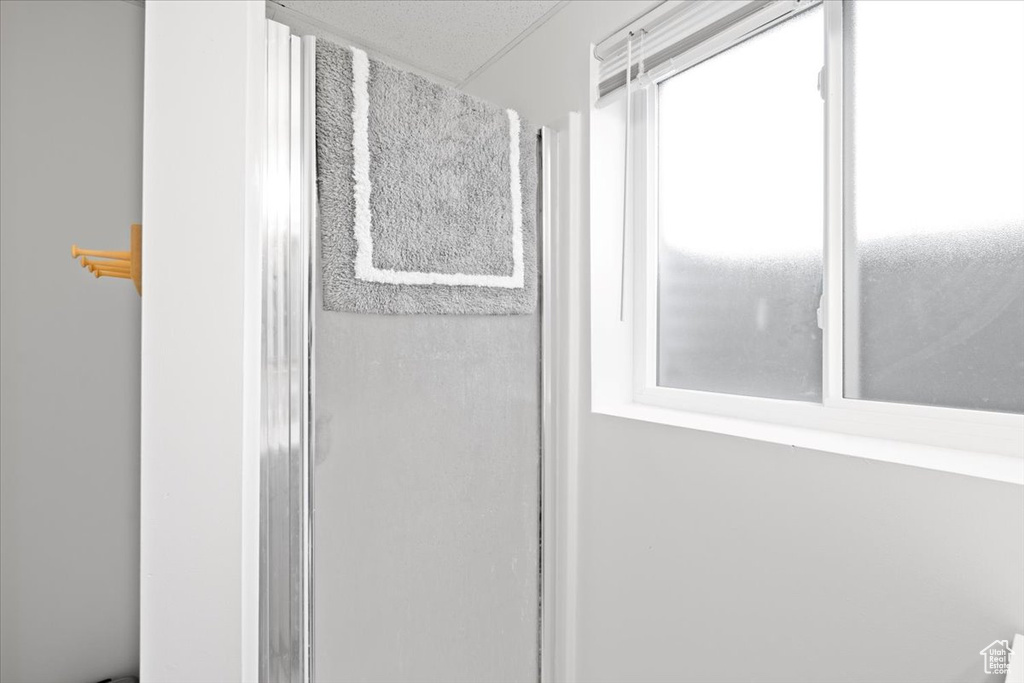 Bathroom with a shower stall