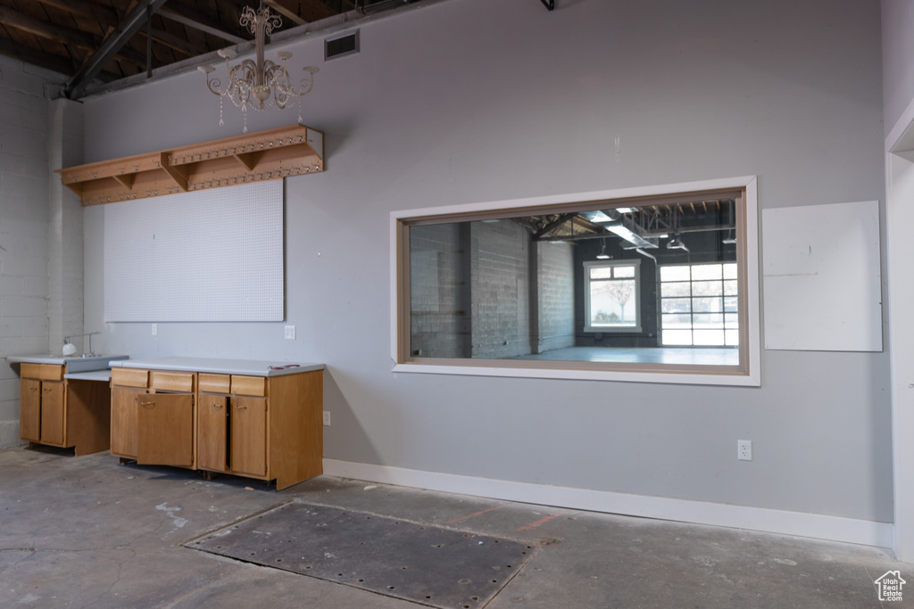 Interior space with baseboards