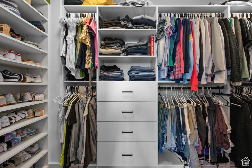 View of spacious closet