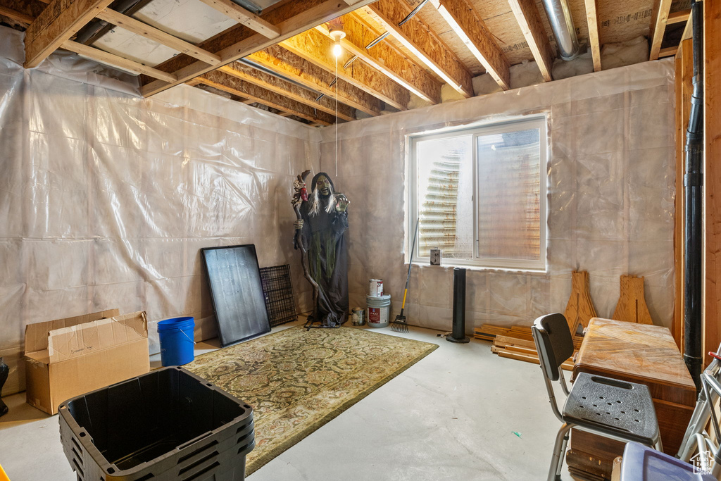 View of basement