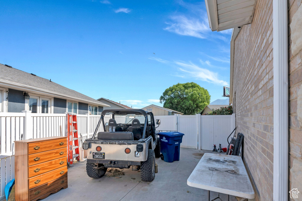 View of vehicle parking