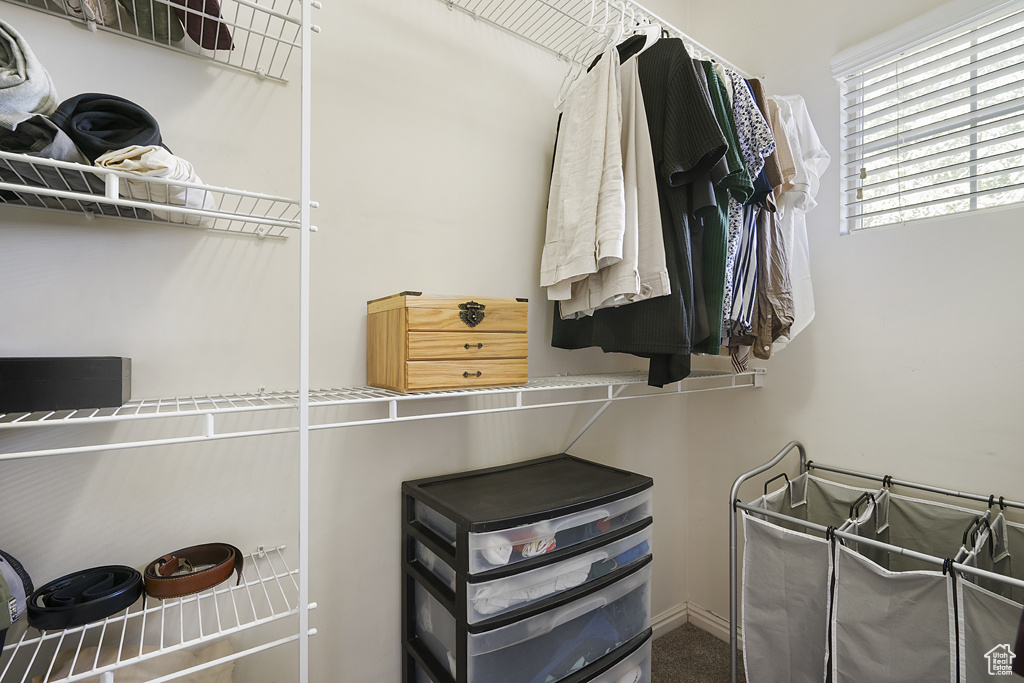 View of spacious closet