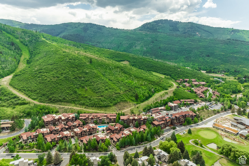 Mountain view with nearby suburban area