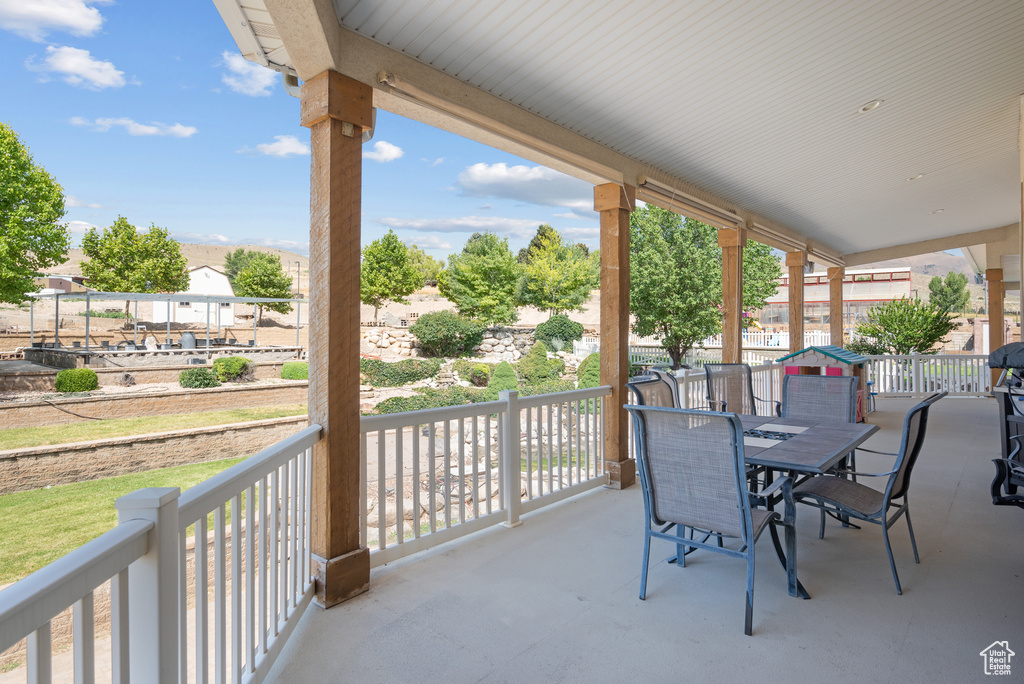 View of patio
