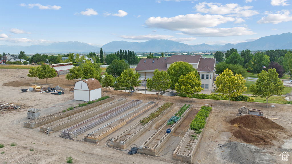 Drone / aerial view of mountains