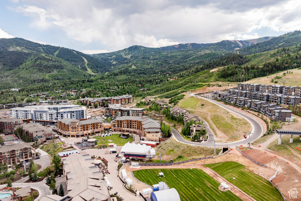 Bird's eye view of mountains
