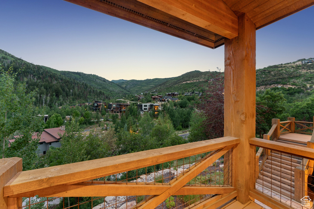View of mountain backdrop