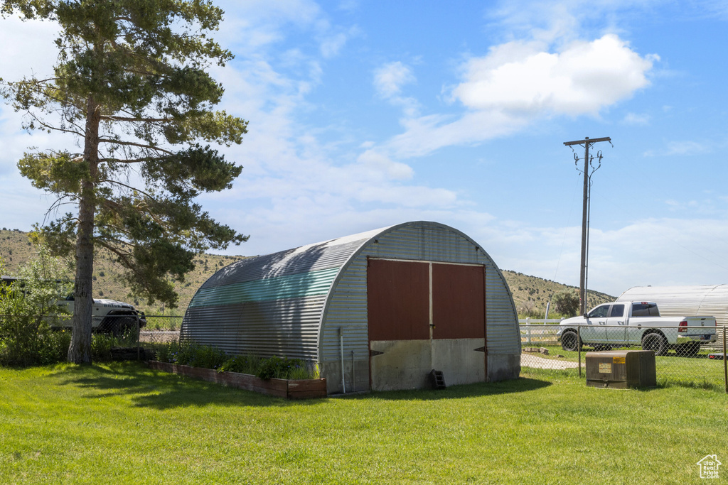 View of outbuilding