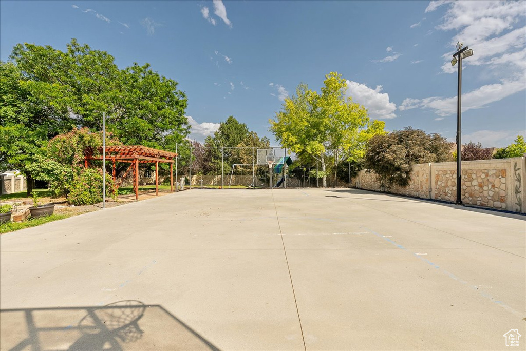 View of property\'s community with community basketball court
