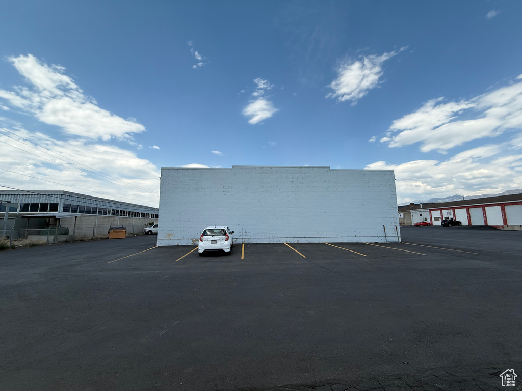 View of uncovered parking lot