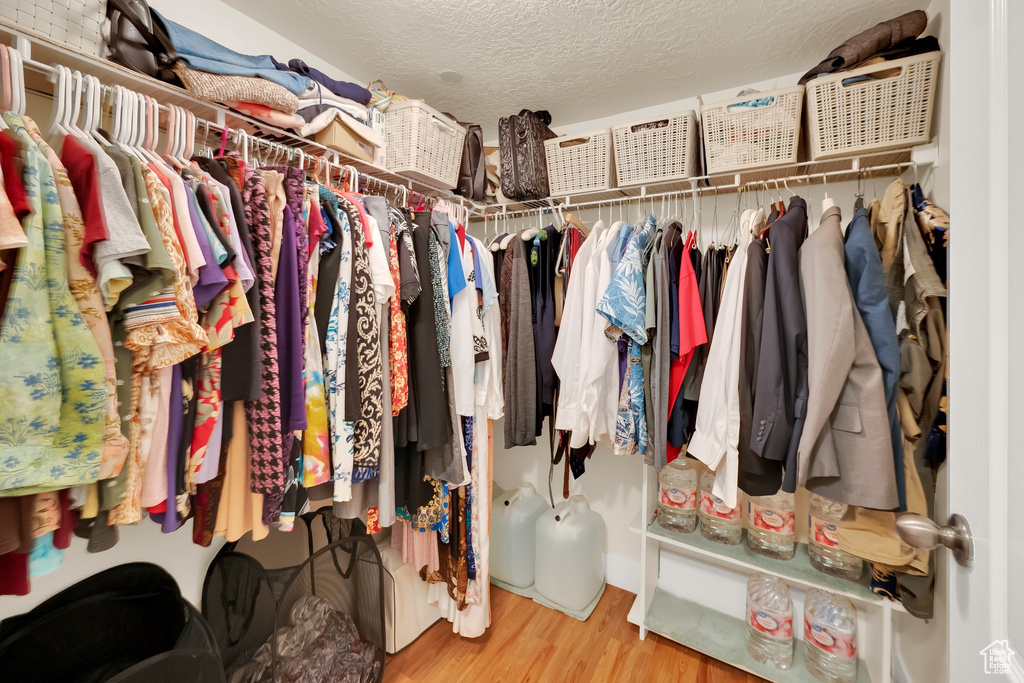 Spacious closet featuring wood finished floors