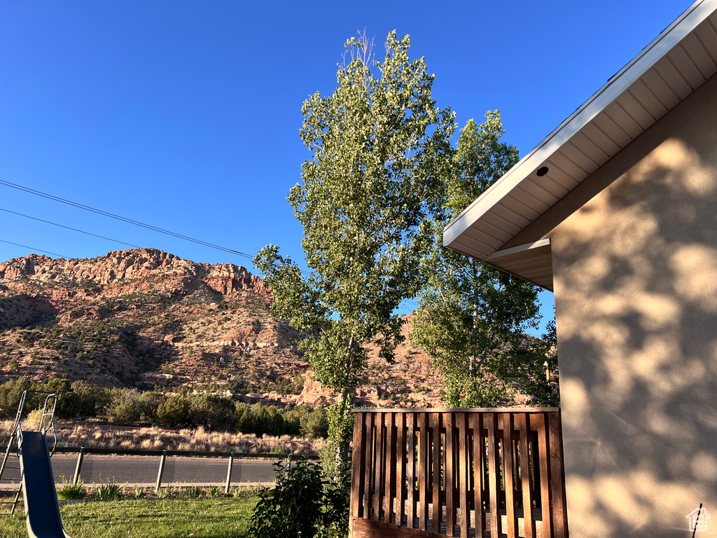 View of mountain backdrop