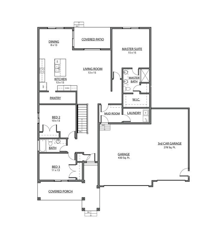 View of room layout
